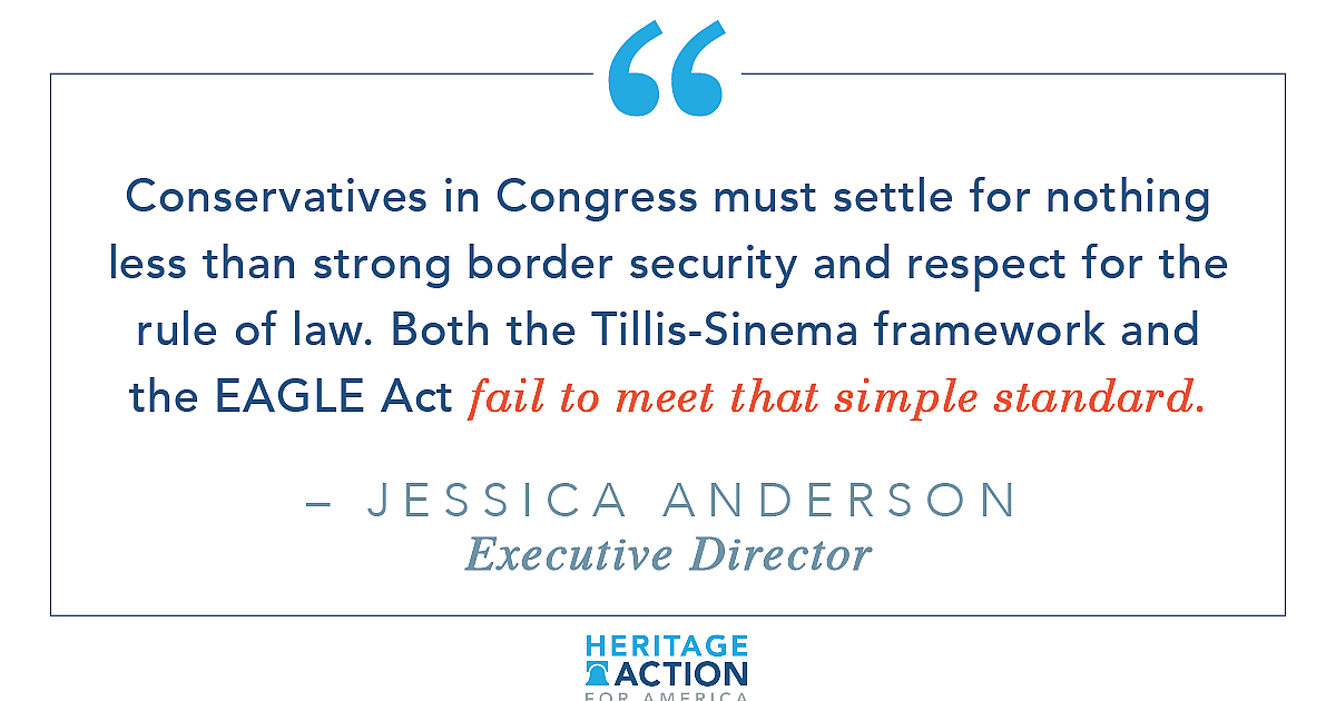 TillisSinema Amnesty Deal, EAGLE Act… Heritage Action For America